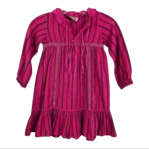 Sophie Catalou Ruffle Striped Dress